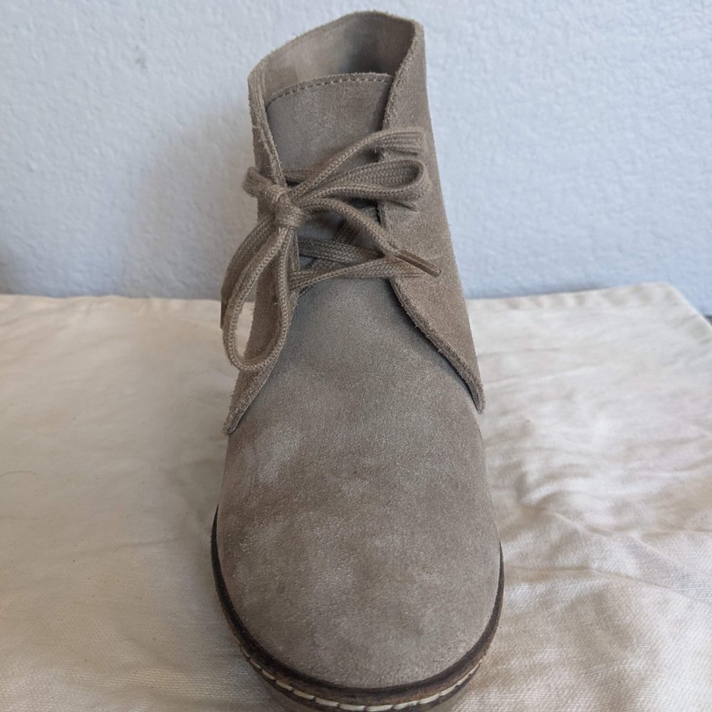 J. Crew MacAlister Wedge Boots Booties in Beige Light Brown Suede - Picture 5 of 11
